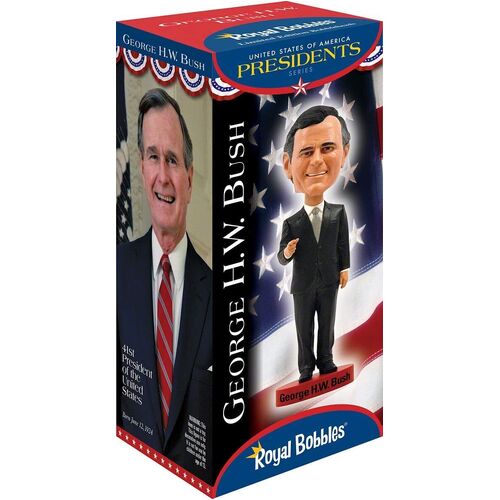 Royal Bobbles Presidents George H.W. Bush bobblehead figure