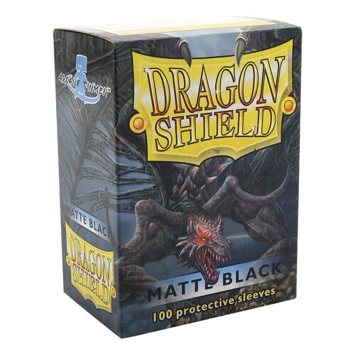 Dragon Shield Sleeves - Classic BLACK MATTE Card Protector