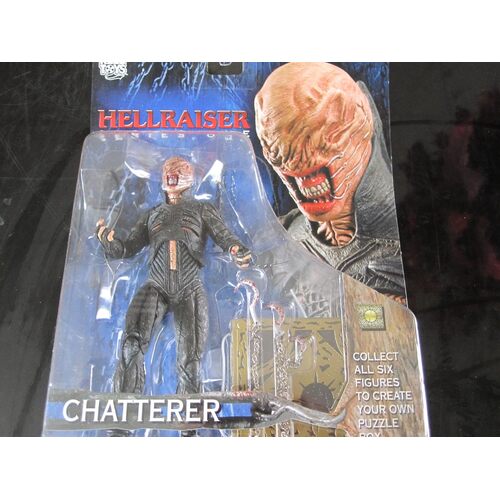 HELLRAISER Series One CHATTERER Action Figure with Puzzle Box Part 1 of 6