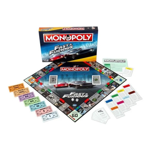 Monopoly: Fast & Furious Edition Board Game