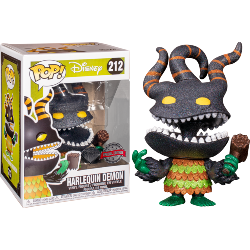 Harlequin Demon Diamond Glitter #212 DISNEY Pop! Vinyl