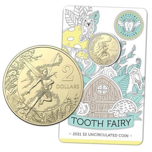 $2 2021 Tooth Fairy UNC carded collectors coin