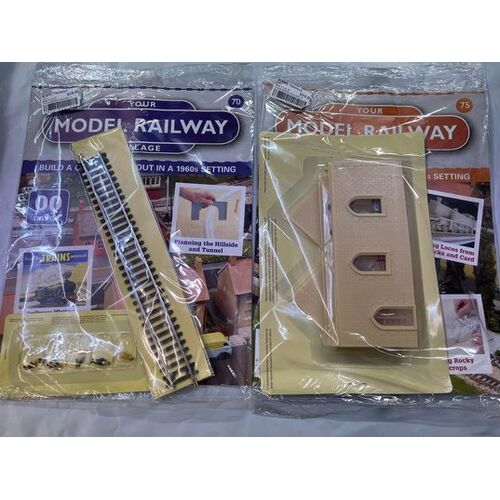YOUR MODEL RAILWAY VILLAGE - 5 pack of issues 70, 75, 76, 77, 79 part works