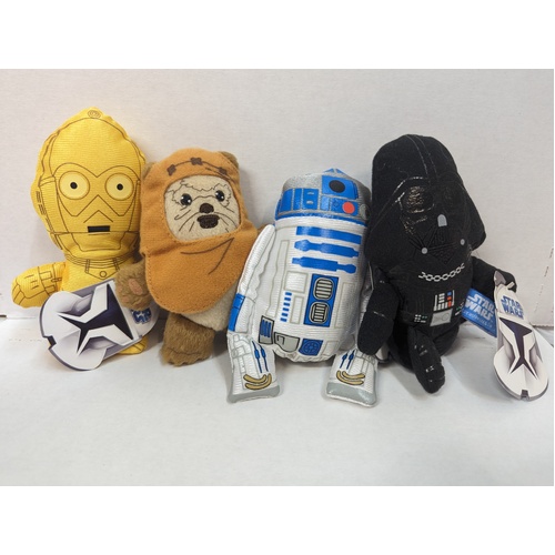 Star Wars- Mini Plush Toys  4-PACK