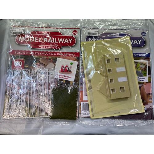 YOUR MODEL RAILWAY VILLAGE - 6 pack of issues 105, 106, 109, 110, 113, 114 part works