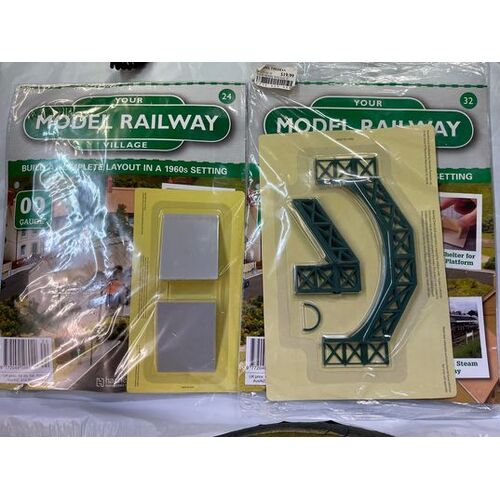 YOUR MODEL RAILWAY VILLAGE - 4 pack of issues 24, 32, 36, 37 part works