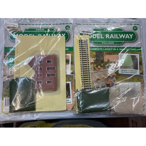 YOUR MODEL RAILWAY VILLAGE - 4 pack of issues 40, 44, 50, 56 part works