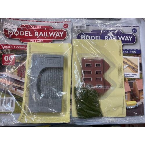 YOUR MODEL RAILWAY VILLAGE - 4 pack of issues 65, 66, 69, 76 part works