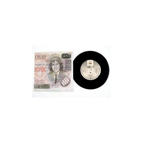 AC/DC Moneytalks Single Vinyl 45RPM With Rare Track : Down On The Borderline