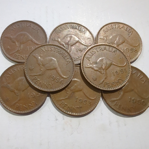 1950 - 1959 1 Penny Coin Australian Bronze Coin Circulated