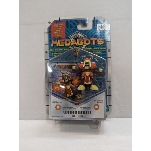 Medabots - Warbandit 2.5inch Action Figure, Collector card and Dice