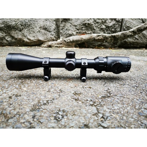 3-9x40EG Metal Scope with Red and Green Light With Extra Delustering Finish Ring