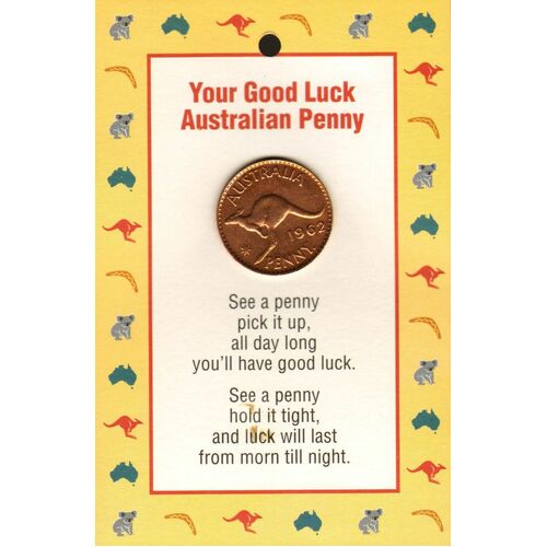 The Australian good luck penny (random year)