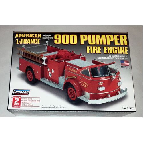 Lindberg  American LaFrance 900 Pumper Fire Engine 1:32 model car kit