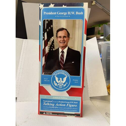 RARE President George H.W.Bush Toy Presidents 2003 Talking Action Figure
