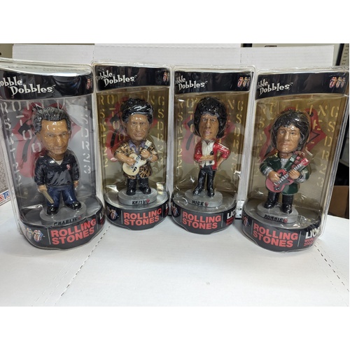 Rolling Stones Bobble Dobbled Head 2002 World Tour Complete Set 4 pieces