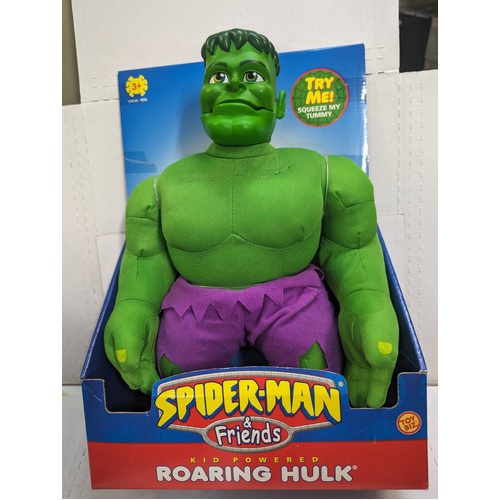 Spider-Man & Friends - Roaring Hulk (KID POWERED) Plush Figure