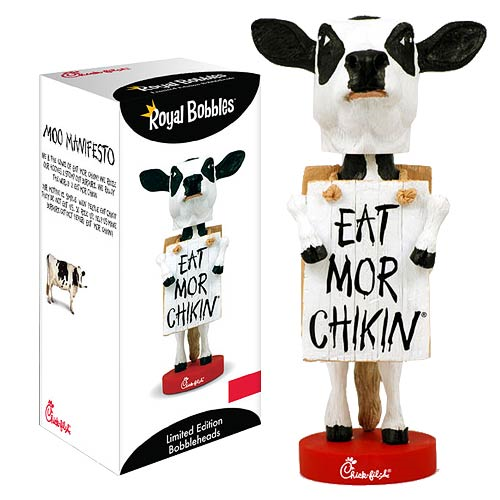 Chick-fil-A Cow Eat Mor Chikin Bobble Head