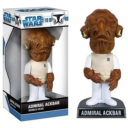 Funko Wacky Wobbler Star Wars Admiral Ackbar 2009 vintage