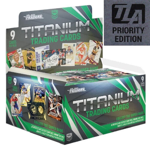 2024 NRL Traders Titanium Rugby Trading Cards Sealed Priority Box 