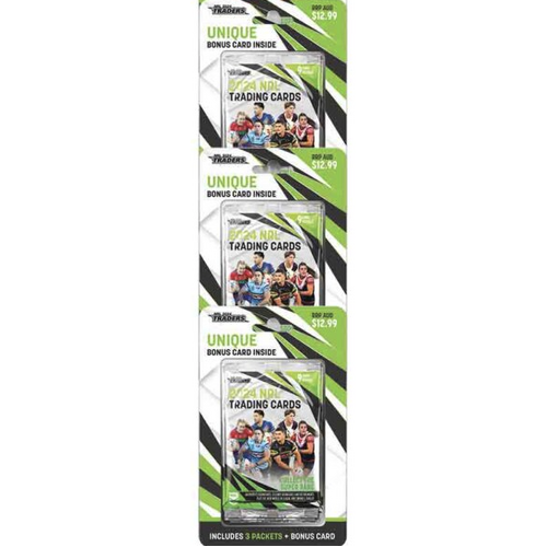 3 X 2024 NRL Traders Rugby Trading Cards Hobby Starter Pack