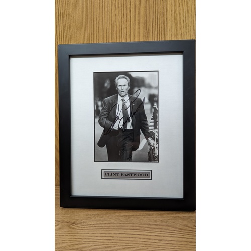 Clint Eastwood Signed Autographed Photo Framed Still Image