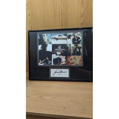 The Rockford Files Signed Autographed by James Garner Collage Framed Photographs