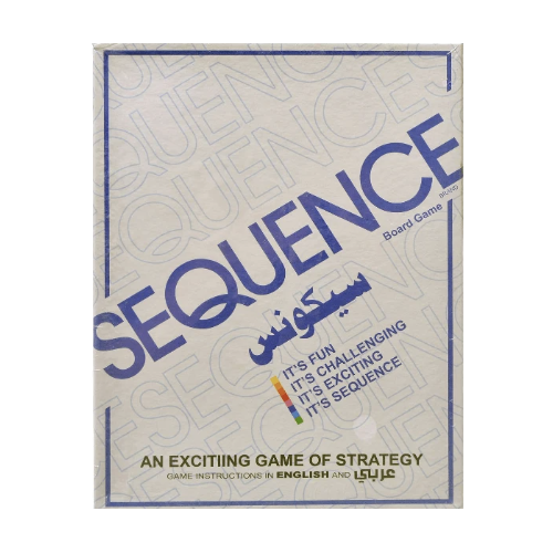 Sequence Board Game English And Arabic For Unisex, Multi Color,Party Games