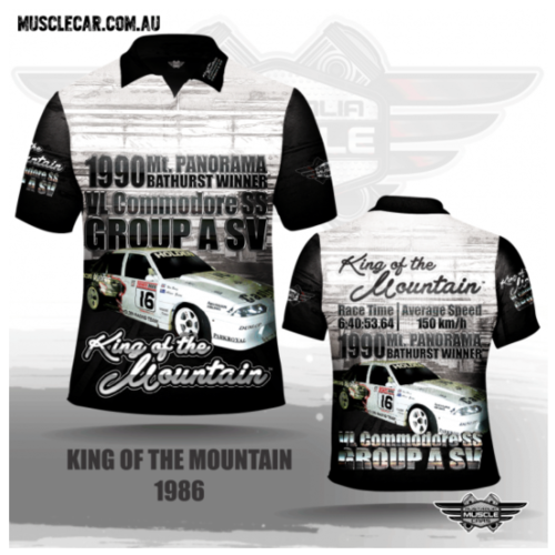 AUSTRALIA MUSCLE CAR- 1990 Bathurst Winner Polo Shirt VL COMMODORE SS GROUP A SV