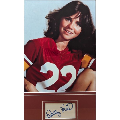 Sally Field Signed Autograph Actor with Photograph Framed Image From 'The End 1978"