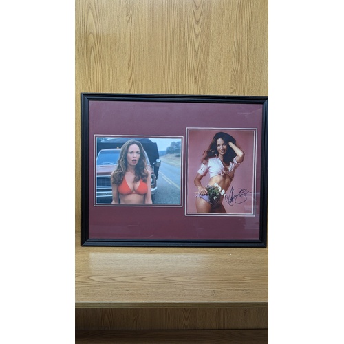 Catherine Bach from Dukes of Hazzard Signed Autographed Dual Photographs Framed