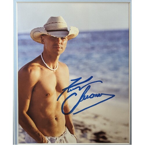 Kenny Chesney Signed Autograph Photograph Genuine Framed Image