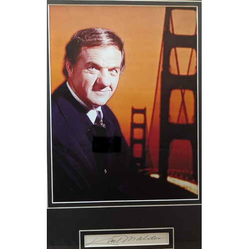 The Streets of San Francisco 1972 Photograph with Signed Card by Karl Malden Framed