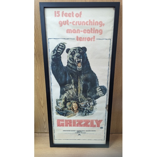 Daybill Movie Poster - Grizzly 1976 Genuine Original Framed
