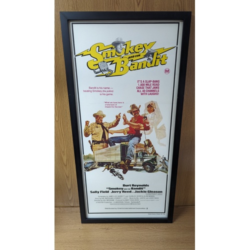 Daybill Movie Poster - Smokey and the Bandit 1977 Genuine Original Framed