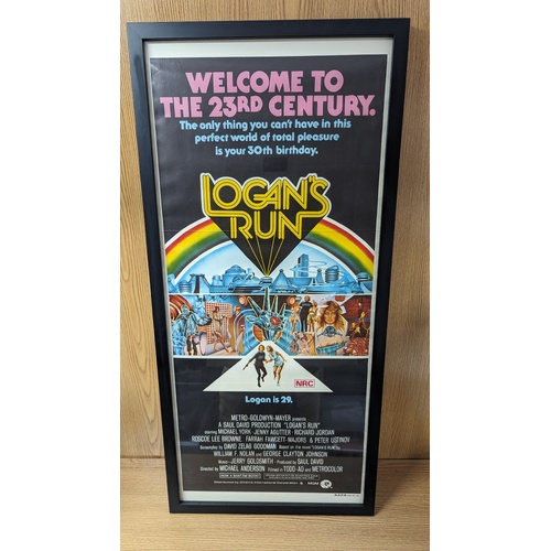 Daybill Movie Poster - Logan's Run 1976 Genuine Original Framed