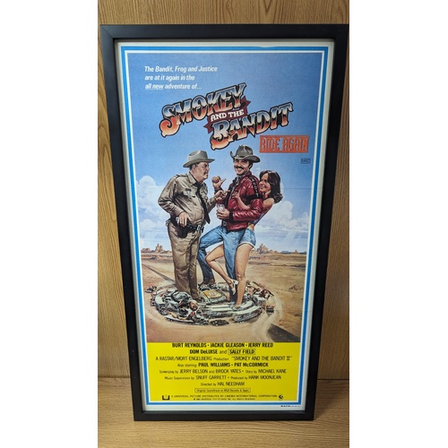 Daybill Movie Poster - Smokey and the Bandit Rides Again 1980 Genuine Original Framed