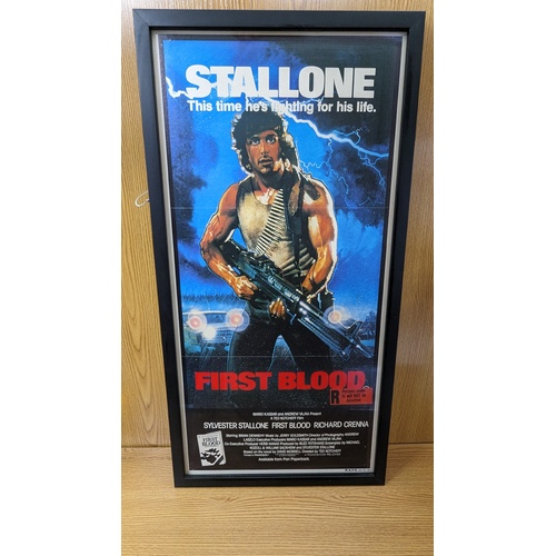 Daybill Movie Poster - Rambo First Blood 1982 Genuine Original Framed