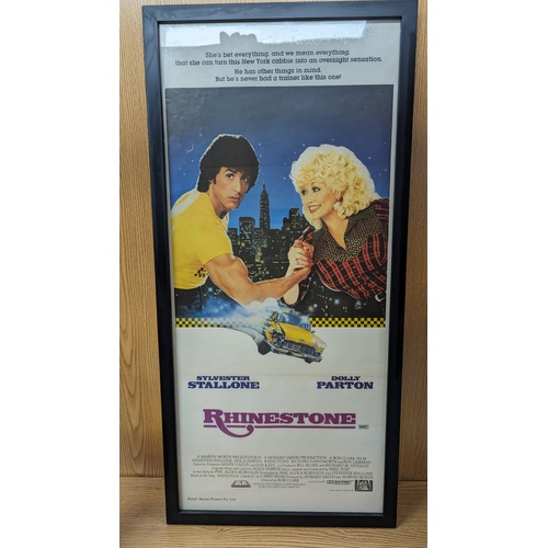 Daybill Movie Poster - Rhinestone 1984 Dolly Parton Genuine Original Framed