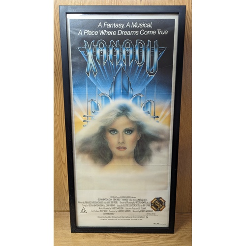 Daybill Movie Poster - Xanadu 1980 Olivia Newton John Genuine Original Framed