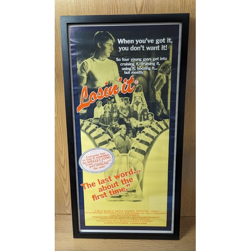 Daybill Movie Poster - Losin' it 1983 Tom Cruise Genuine Original Framed