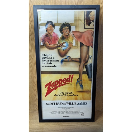 Daybill Movie Poster - Zapped 1982 Genuine Original Framed