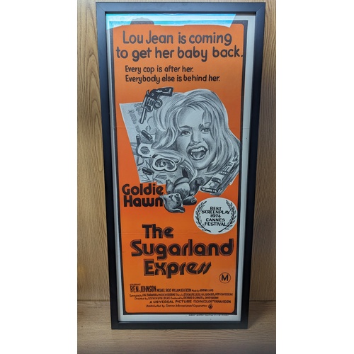 Daybill Movie Poster - The Sugarland Express 1974 Genuine Original Framed