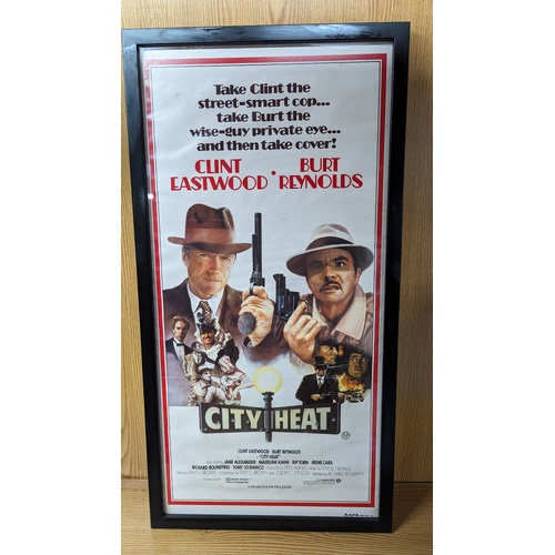 Daybill Movie Poster - City Heat 1984 Clint Eastwood Genuine Original Framed