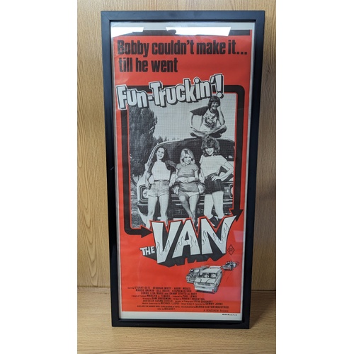 Daybill Movie Poster - The Van 1977 Danny DeVito Genuine Original Framed