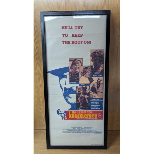 Daybill Movie Poster - The Last of the Knucklemen 1979 Genuine Original Framed