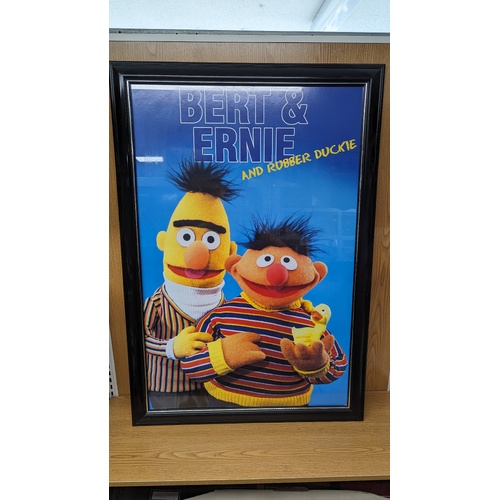 Movie Poster - Sesame Street Bert & Ernie 1969 Genuine Original Framed