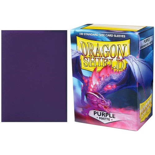 Dragon Shield Sleeves - PURPLE MATTE 100 Standard Card Protector
