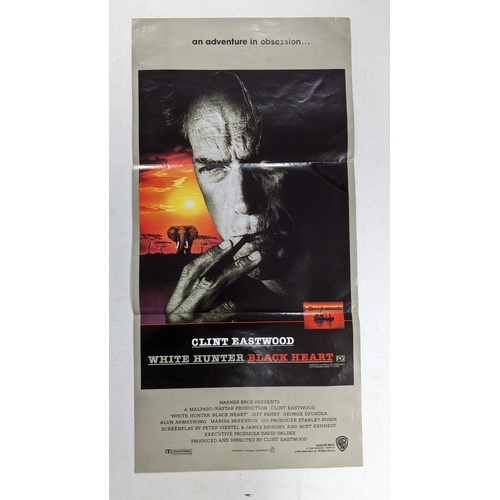 Daybill Movie Poster - White Hunter Black Heart 1990 Clint Eastwood Genuine Original