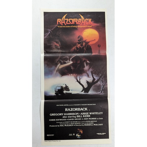 Daybill Movie Poster - RazorBack 1984 Gregory Harrison Genuine Original